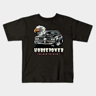 Eagle - Vintage Classic American Muscle Car - Hot Rod and Rat Rod Rockabilly Retro Collection Kids T-Shirt